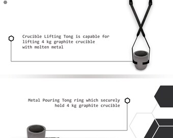 ProCast #4 - 6Kg Crucible Vertical Lifting Pouring Tong Kit