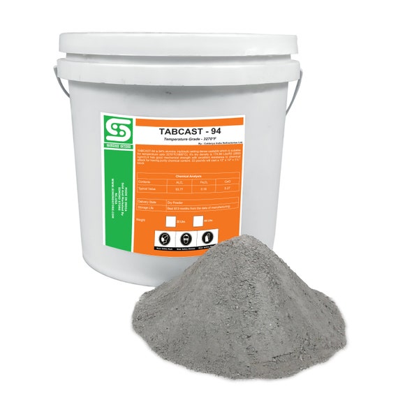 94% Alumina Dense Castable Refractory Cement 22 Lbs. 