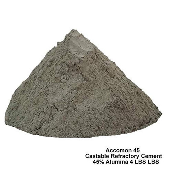 45% Alumina Hydraulic Bonded Low Cement Refractory Castable 4 LBS 