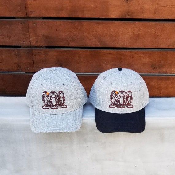 Embroider Monkey Hat Business Speak No 