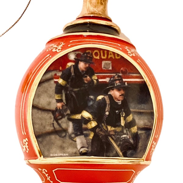 2002 Courage Under Fire Christmas Ornament Bradford Exchange Collection Duty