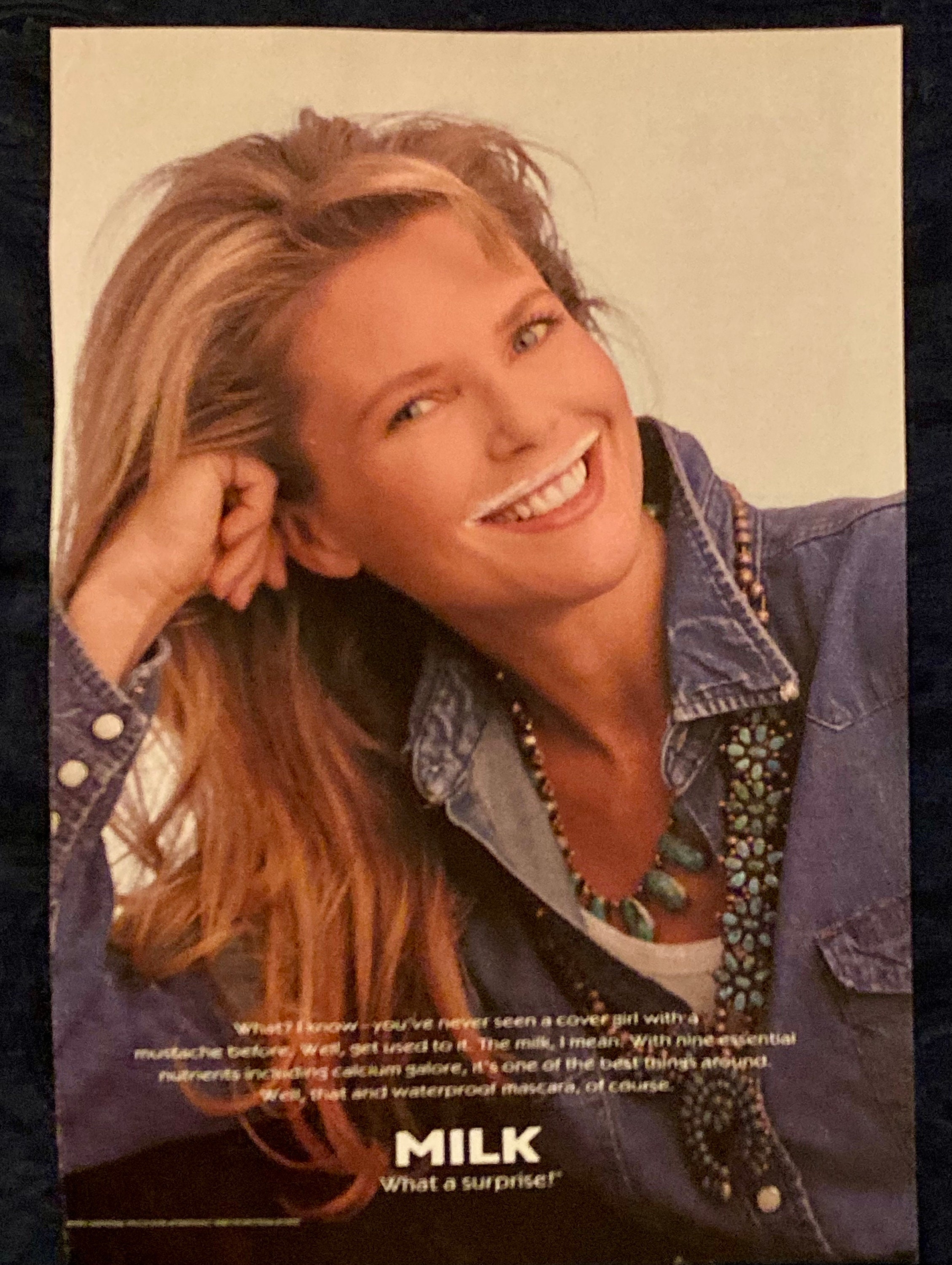 1995 Christie Brinkley GOT MILK? Vintage Magazine Print Ad - Etsy