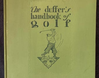 1926 El manual de Duffers sobre el oro (Libro de tapa dura) Grantland Rice y Clare Briggs