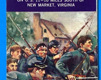 1964 Melrose Civil War Museum & Caverns New Market VA Battle Tourist Brochure