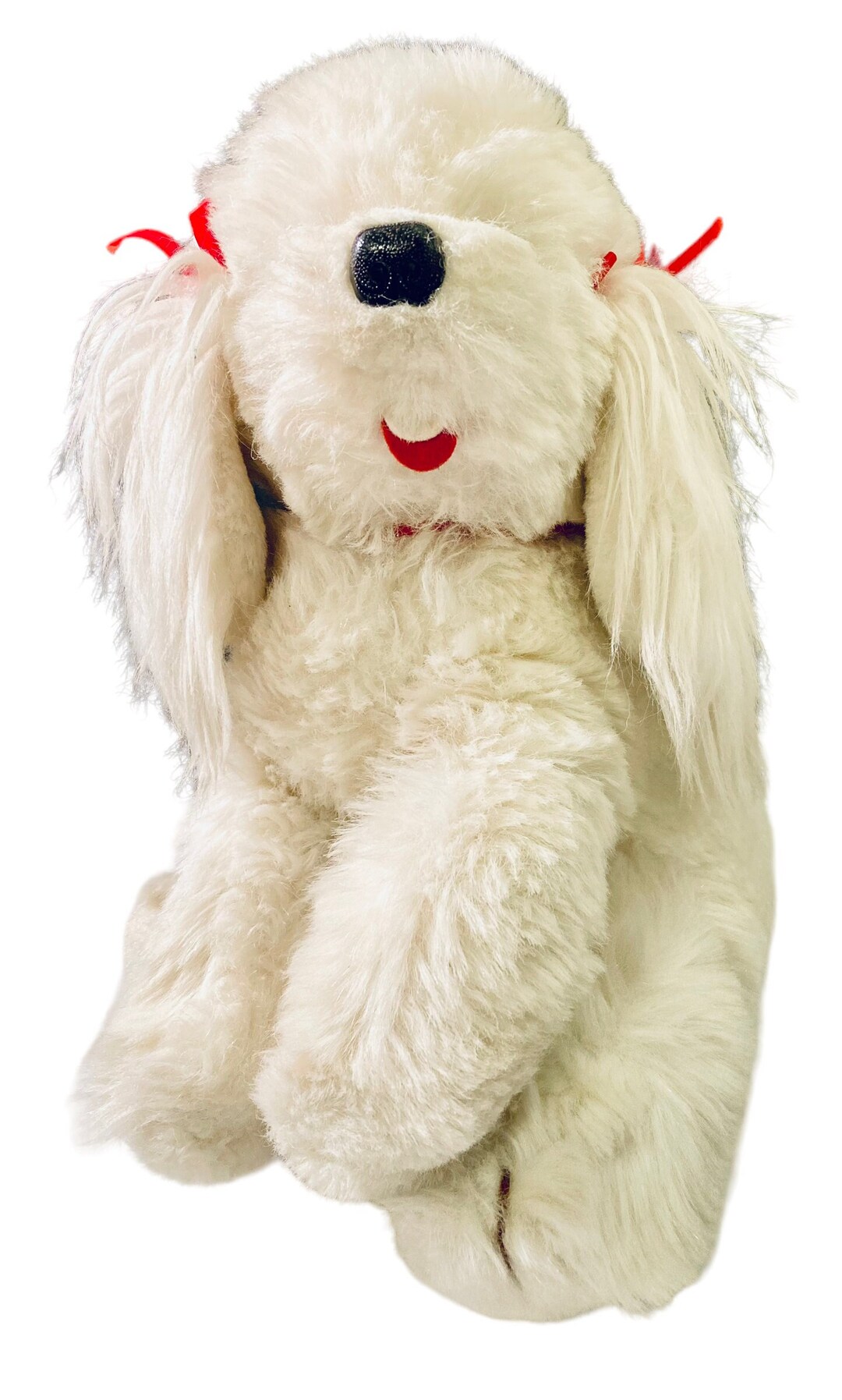 Vintage Realistic Russ Stuffed Animal Poodle White Plush Dog Etsy