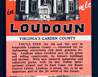 1961 You're Welcome in Loudoun Virginia's Garden County Tourist Brochure RARE
