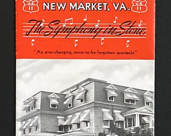 1950s Shenandoah Caverns Travel Tourist Brochure New Market VA Virginia Vintage