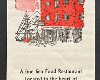 The Seaport Inn Vintage Tourist Brochure Virginia Gay Montague Moore RARE