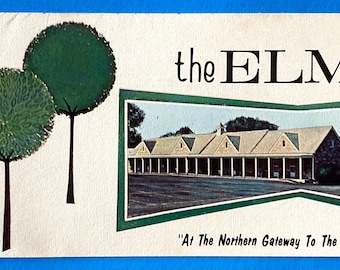 Vintage The Elms Hotel Tourist Travel Brochure Winchester VA 1960s