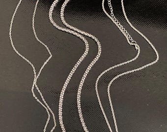 3 Necklaces Spinner Spinning Ball Pendant Silver Tone Necklaces 1 Signed Loft