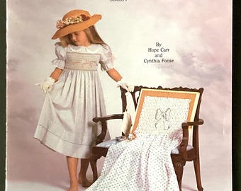 1987 Designer Smocking Templates by Hope Carr Smoking Sewing Pattern Booklet