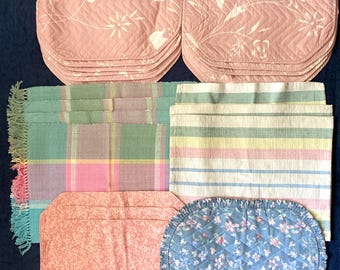 Vintage Placemats Mixed Lot of 22 Kemp & Beatley Renaissance Int. Handmade