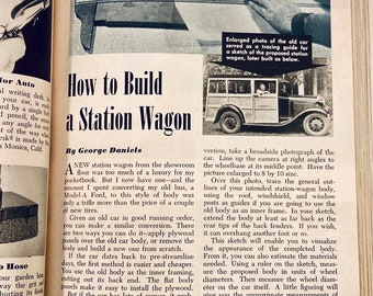 1950 Popular Science Shop Notes Bound Issues Build a Station Wagon Fix Your Roof