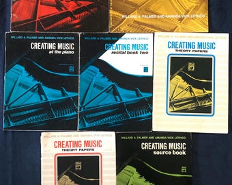 Créer de la musique au piano - Lot de 7 livres de musique pédagogiques Lethco / Palmer