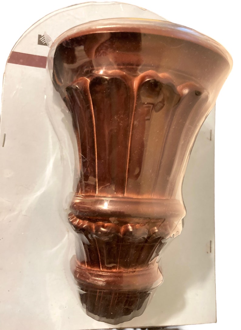 Pair Levolor Drapery Curtain Wall Sconce Corbel Swag Holder Mahogany
