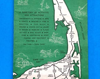 1963 The Cape Cod Vacationer Tourist Guide Booklet Pamphlet