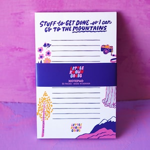 Go to the Mountains To-Do List Notepad