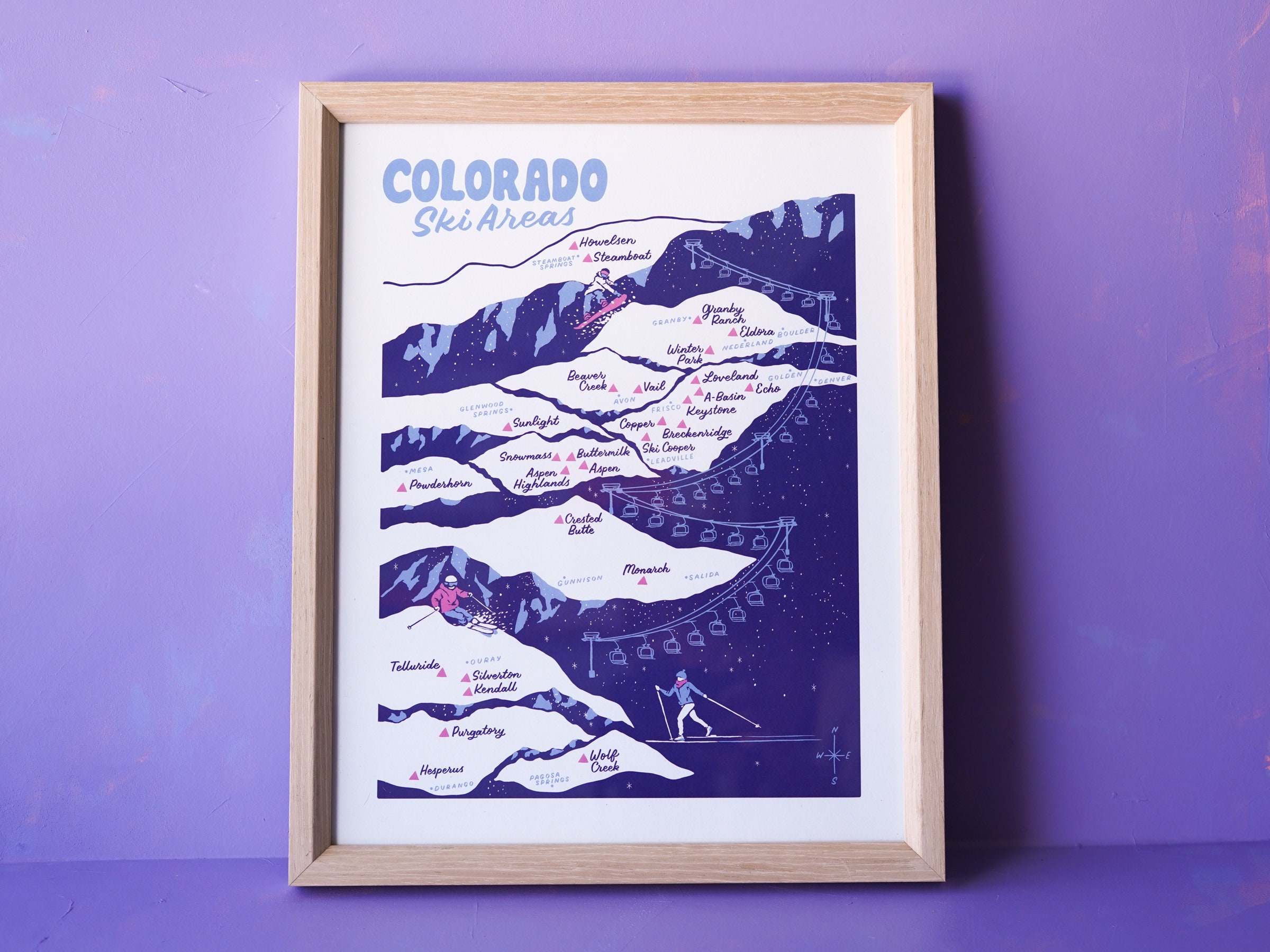 Colorado Ski Areas Map
