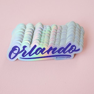 Orlando Holographic Sticker