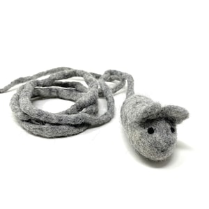 Kitten kicker toy, Interactive Wool Cat TeaserToy, Eco Friendly Pet Toy, Premium Wool Cat Kicker toy, Interactive Mouse Cat Toy