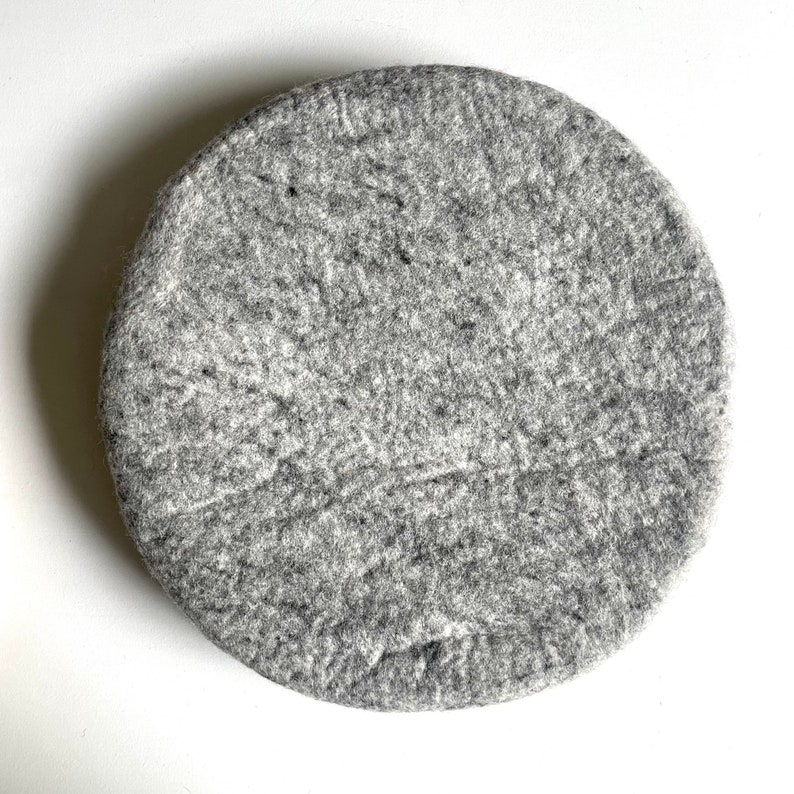 Handmade Wool Chair Pad/ Wool Chair Cushion/ Round Chair Pad/ Etsy