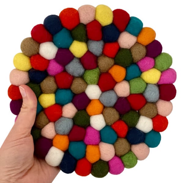 Felt Ball Trivet Etsy