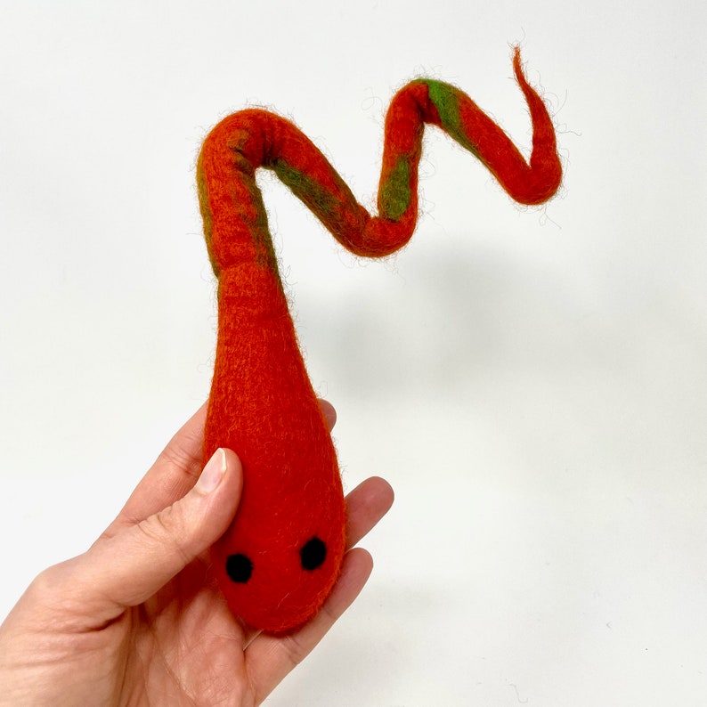 red snake cat toy