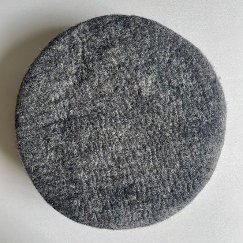 Handmade Wool Chair Pad/ Wool Chair Cushion/ Round Chair Pad/ Etsy