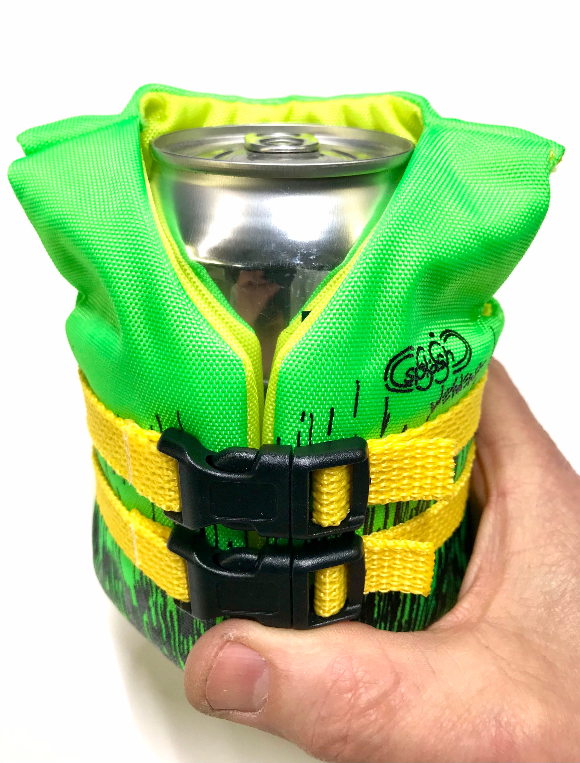 Mini Life Jacket Life Vest Beer Pop Can Hugger Beverage 