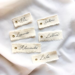 Marque-places pour mariage champêtre Estilo bohemio