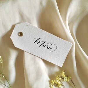 Marque lugares avec de la calligraphie fait main - Lugares aux cartes romantiques