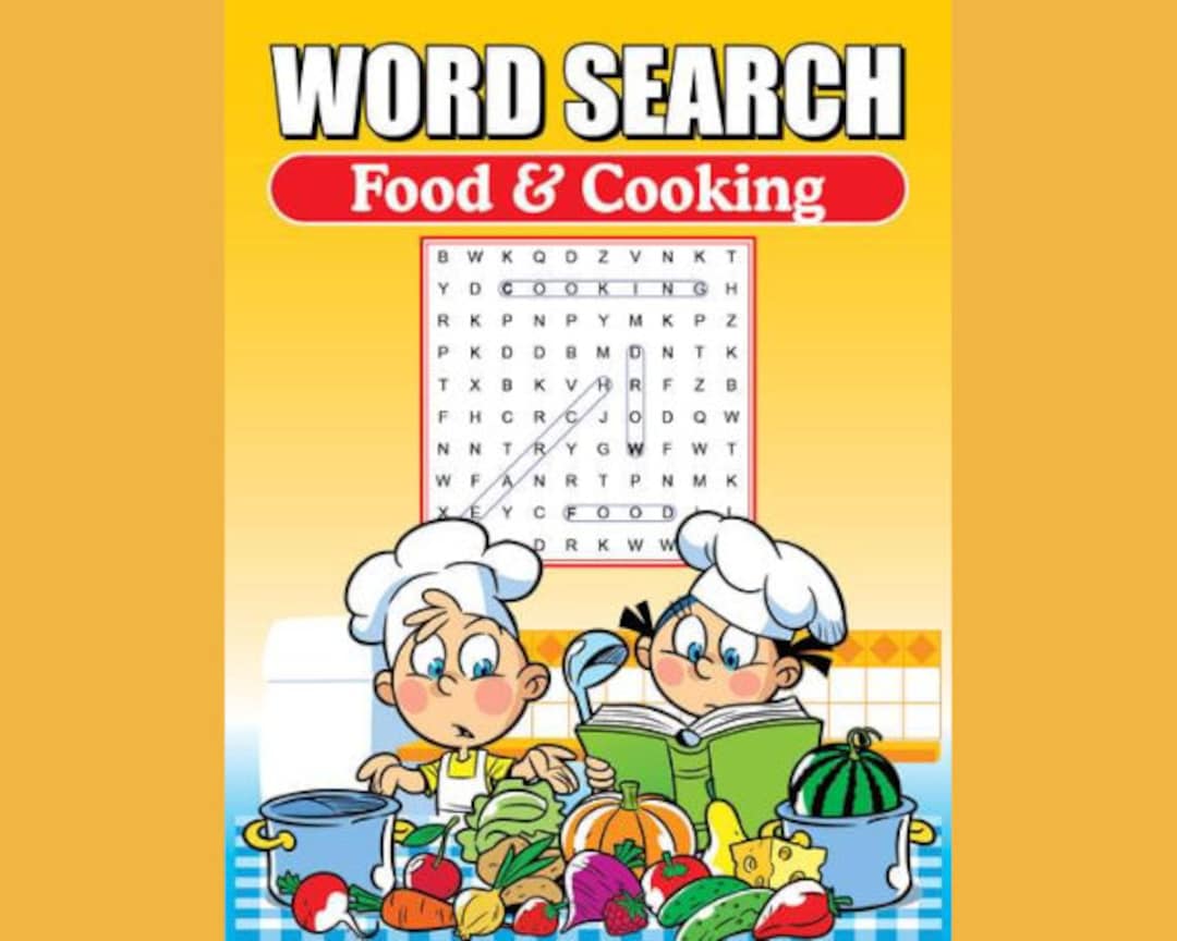 Food and Cooking Word Search Printable Digital Download - Etsy