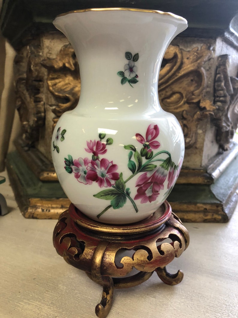 Beautiful Herend Flower Vase Etsy