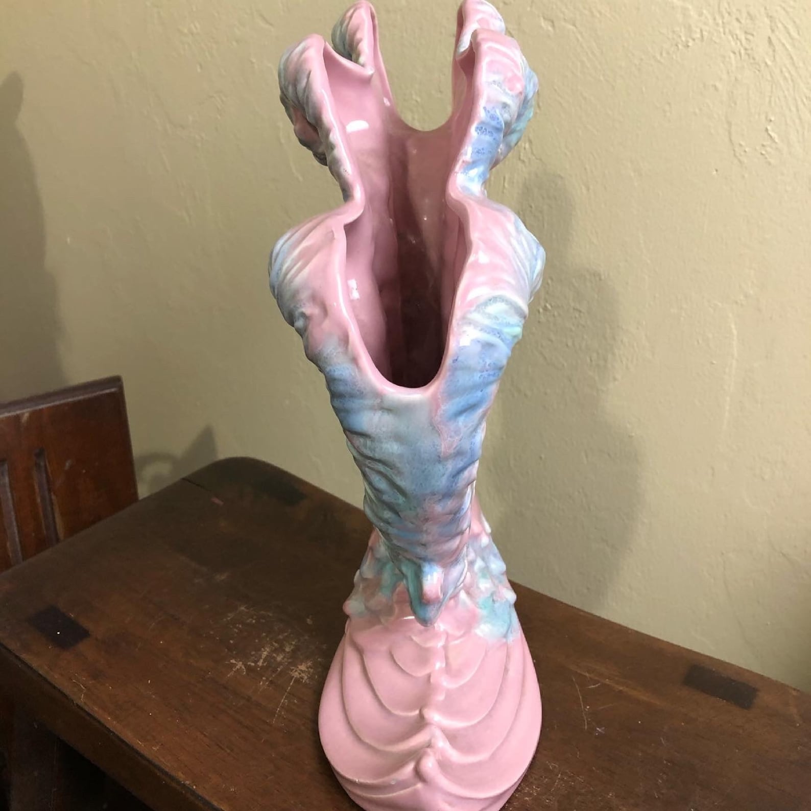 Vintage Haeger Peacock Vase Etsy