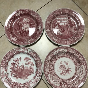 Lotto di 4 Spode archivio Collezione Georgian Series Plates