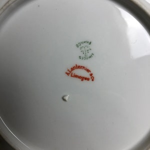 Vintage Lantanier Limoges Floral Plate - Scalloped - Etsy