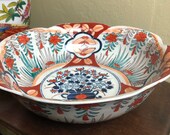 Vintage Signed Imari Asian Porcelain Bowl