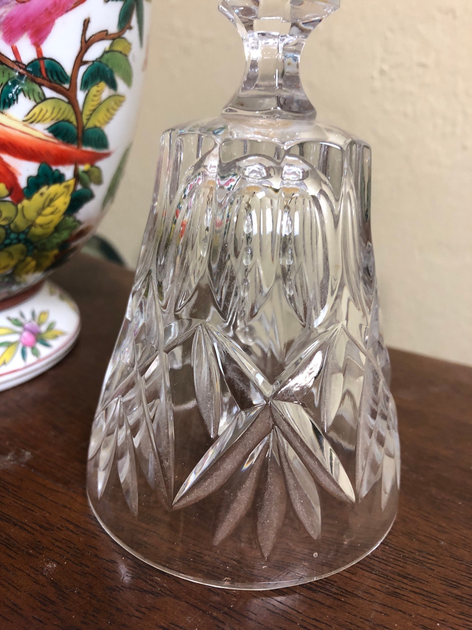 VTG Clear Cut 24 Lead Crystal Bell Etsy UK