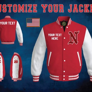 Customize Varsity Jacket Letterman Baseball Bomber Style Wool - Etsy