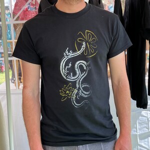 Hand Printed Snake Graphic Tee
