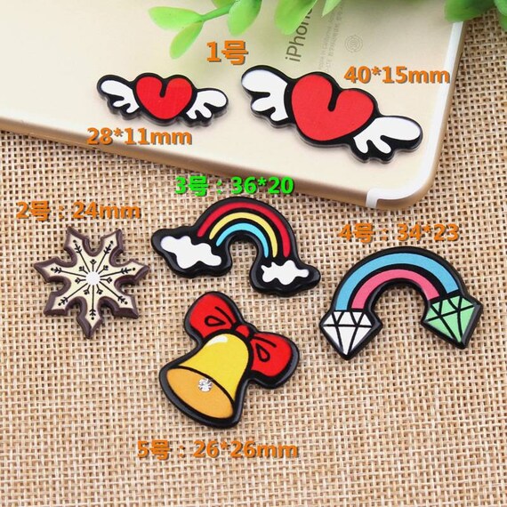 Cabochon Flatback Hair Bow Pin Center Embellishment Cupcake Topper Resin Charms Jewelry Findings Planar Resin