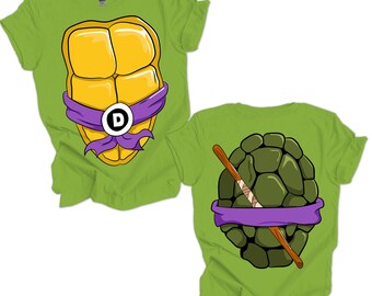 Ninja Turtle Costume Shirts for Groups Easy Halloween Costume 