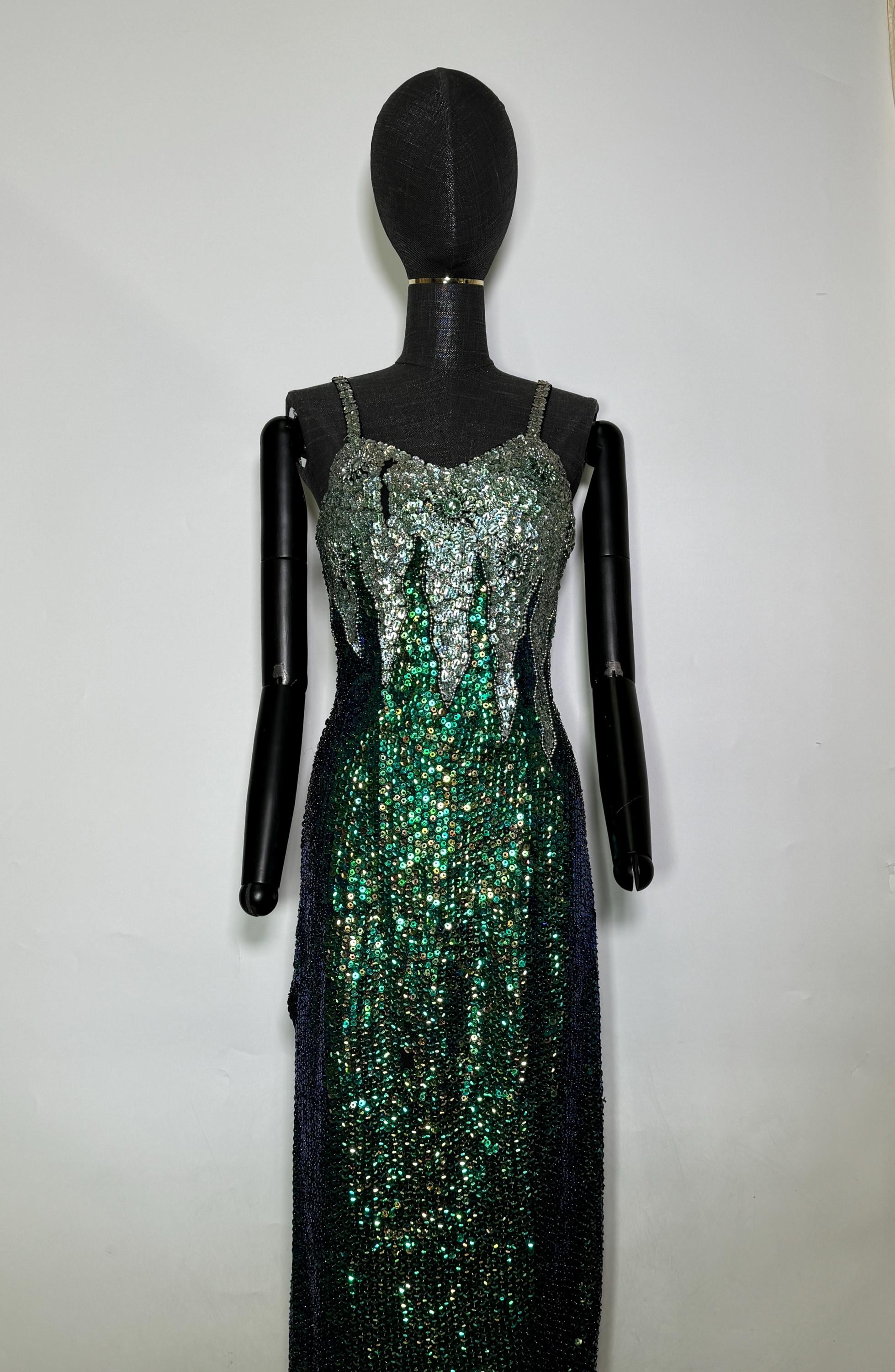 Emerald Sequin Dress - Etsy UK Emerald Sequin Dress - Etsy UK