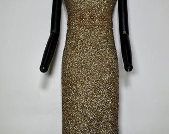 Sequin and Bead Evening Dress - Etsy