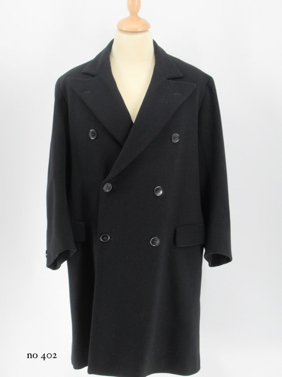 1930's mens wool double breasted wool overcoat