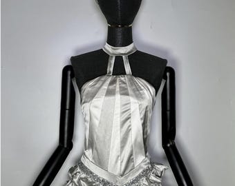 Showgirl Outfit with Head Dress: Stretch S-M