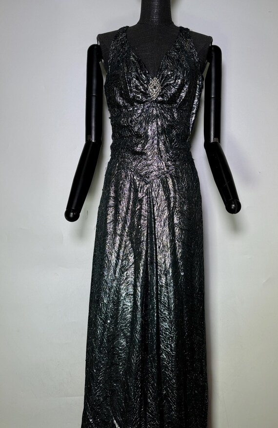 lame silk dress Ramy Brook Chiara Silk Lam Strapless Maxi Dress in Gold