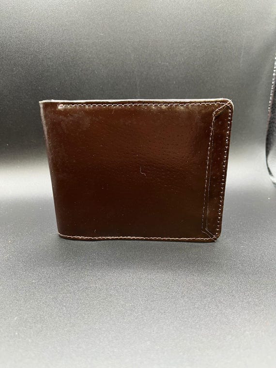 ヴィンテージ 1980年代～1990年代 本革ブラウン二つ折り財布 - Etsy 日本