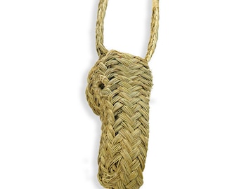 Handmade Woven Jute Donkey Head – Moroccan Farmhouse Decor