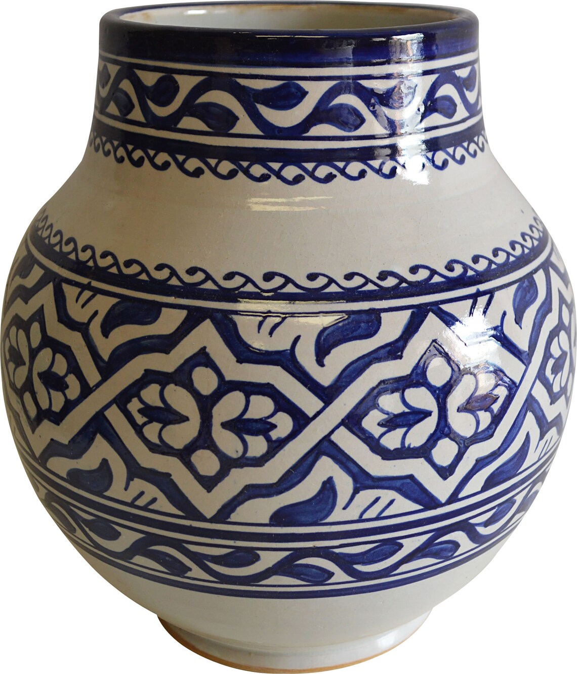 Vieux Fez Hand peint marocain vase en céramique vase pot de Etsy